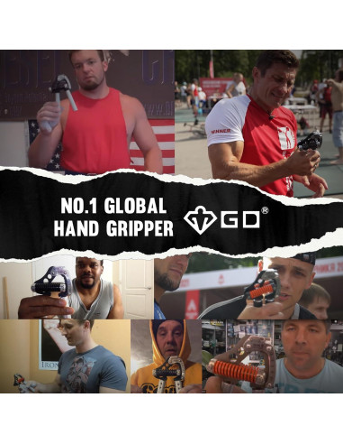 Fortalecedor de Fuerza de Mano GD Iron Grip Ajustable 20-70kg