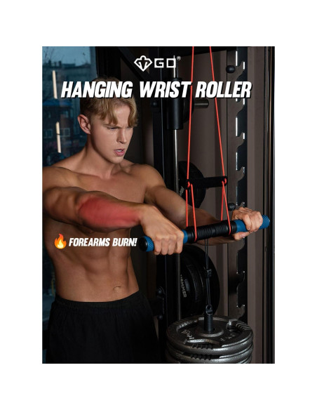 Rodillo de Muñeca Colgante GD para Antebrazo - Ejercicio y Fuerza Rodillo de Muñeca Colgante GD para Antebrazo - Ejercicio y Fuerza