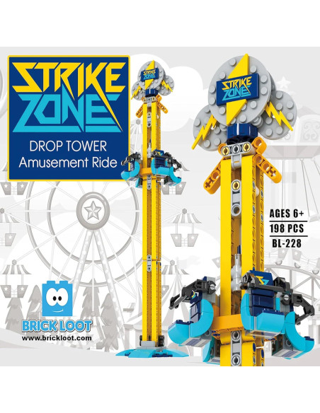 Conjunto de Bloques Brick Loot Strike Zone Drop Tower 198 Piezas Conjunto de Bloques Brick Loot Strike Zone Drop Tower 198 Piezas