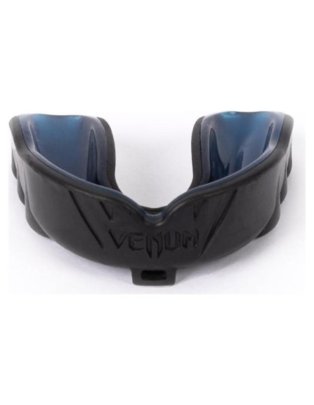 Protector Bucal Venum Challenger Adulto Negro/Azul con Correa Protector Bucal Venum Challenger Adulto Negro/Azul con Correa