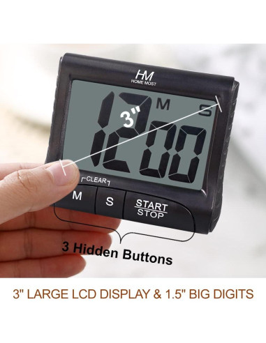 Temporizador de Cocina Digital HOME MOST - Pantalla 7.62cm