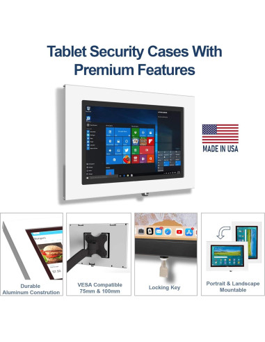 Caja de Seguridad TABcare para Tableta Surface Go, Negro