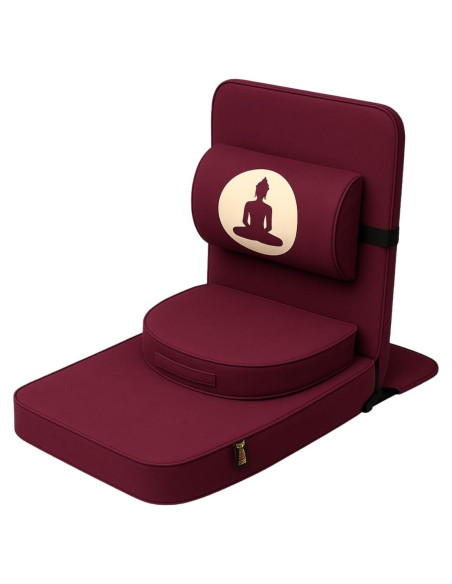 Silla de Meditación Plegable FOM con Soporte de Espalda Silla de Meditación Plegable FOM con Soporte de Espalda
