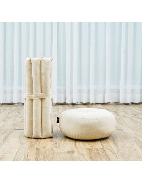 Juego de Cojines de Meditación Leewadee - Zafu y Zabuton Pequeños Juego de Cojines de Meditación Leewadee - Zafu y Zabuton Pequeños