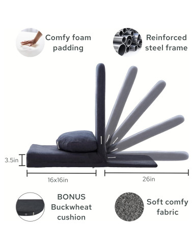 Silla de Meditación Plegable Mindful Modern - Soporte Espalda
