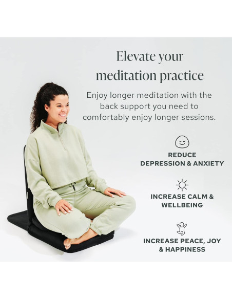 Silla de Meditación Plegable Mindful Modern - Soporte Espalda Silla de Meditación Plegable Mindful Modern - Soporte Espalda