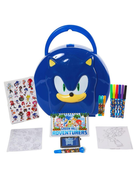 Set de Actividades Sonic - Colorear y Stickers - 20 Piezas Set de Actividades Sonic - Colorear y Stickers - 20 Piezas