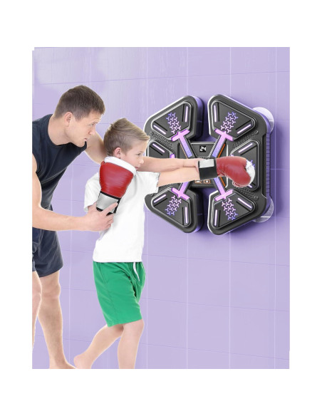 Máquina de Boxeo Musical Inteligente LITTCO con Guantes Máquina de Boxeo Musical Inteligente LITTCO con Guantes