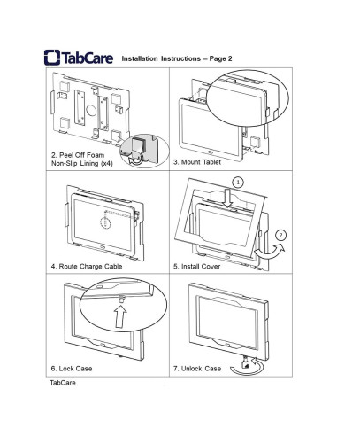 Caja de Seguridad TABcare para Tableta Surface Go, Negro