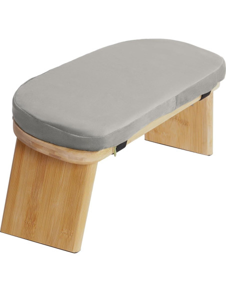 Banco de Meditación Plegable SHATUOA con Cojín Gris 180kg Banco de Meditación Plegable SHATUOA con Cojín Gris 180kg