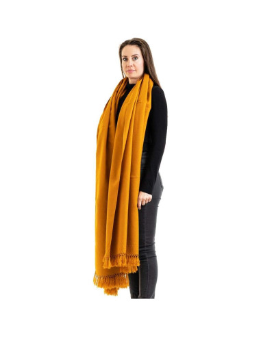 Chal de Meditación Om Shanti Crafts Mostaza 243x122 cm