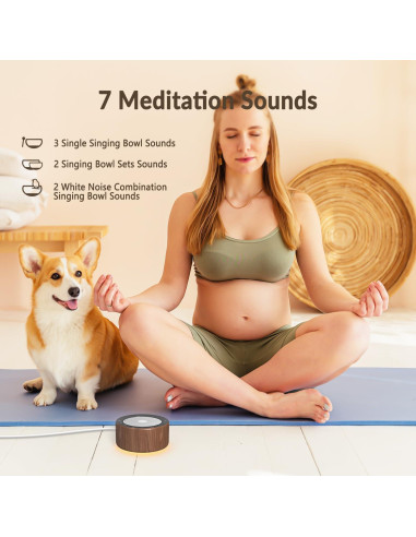 Máquina de Cuencos Cantores Tibetanos Nytpal - 7 Sonidos y Luz