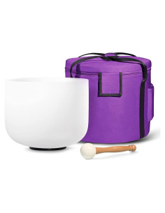 Cuenco de Cuarzo Cristal Cantante 20 cm Nota C con Bolsa