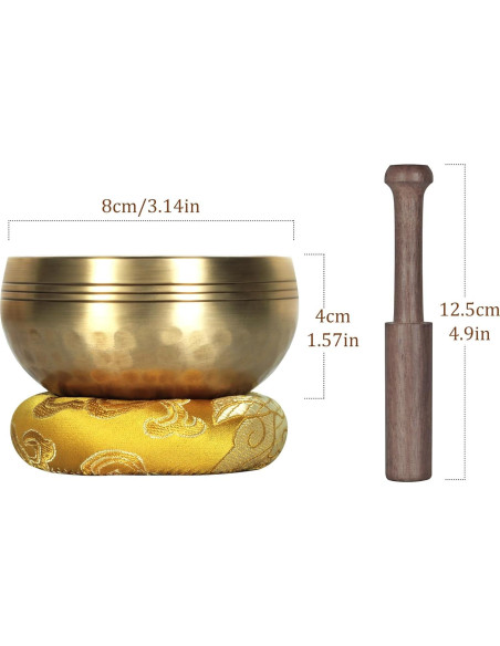 Juego de Cuencos Tibetanos Cantores DiDiBirDi 7 Metales 7.95 cm Juego de Cuencos Tibetanos Cantores DiDiBirDi 7 Metales 7.95 cm