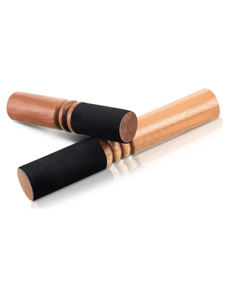 Mazos de Canto Tibetano Nuanchu - 2 Piezas de Madera y Cuero Mazos de Canto Tibetano Nuanchu - 2 Piezas de Madera y Cuero