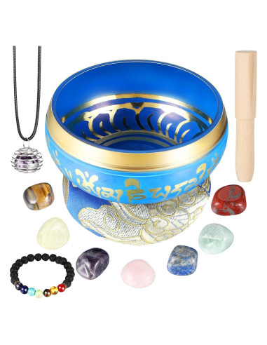 Conjunto de Cuencos Cantores Tibetanos BBTO 8.6 cm 7 Piezas