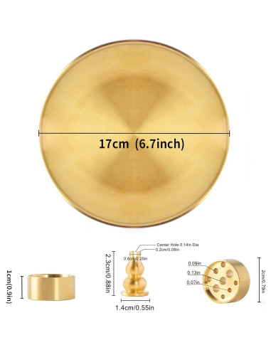 Quemador de Incienso 3 en 1 OSOPOLA Calabaza 17 cm Metal