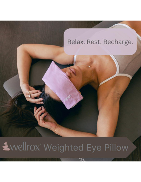 Almohadilla para ojos Wellrox verde con semillas de lino y lavanda Almohadilla para ojos Wellrox verde con semillas de lino y lavanda