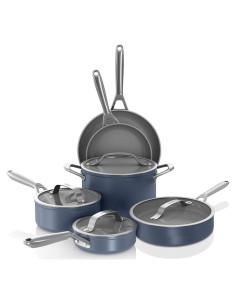 Juego de Utensilios Ninja Ceramic Pro 10 Piezas Azul