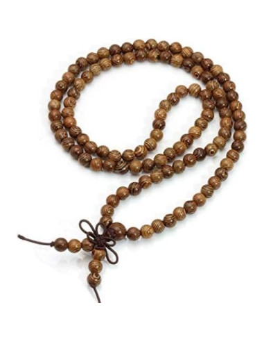 Pulsera de Cuentas de Lava 108 Eigso 6mm Wengu Unisex