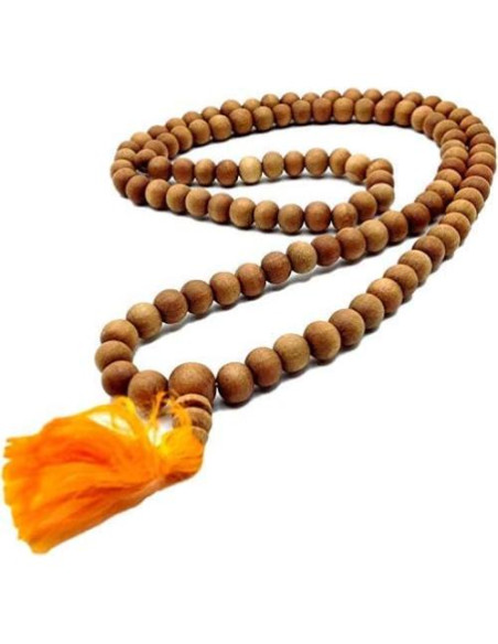 Collar Japa Mala de Sándalo Tibetano 108 Cuentas 8mm - Hecho a Mano Collar Japa Mala de Sándalo Tibetano 108 Cuentas 8mm - Hecho a Mano