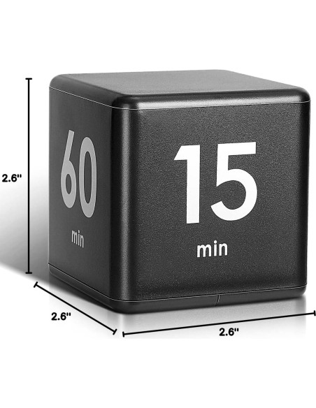 Temporizador Cubo Weewooday 15-20-30-60 Minutos Negro Temporizador Cubo Weewooday 15-20-30-60 Minutos Negro
