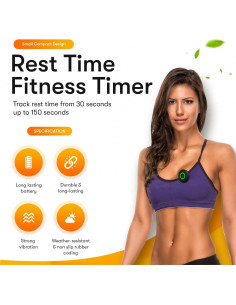 Temporizador de Fitness Time Me 3.0 - Cronómetro Vibrante Compacto 2
