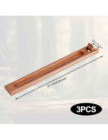 Soporte de Incienso de Madera NQEUEPN - 3 Piezas 24.1 cm