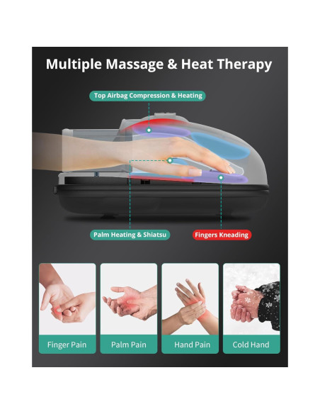 Masajeador de Mano Inalámbrico Medcursor con Calor 6 Modos Masajeador de Mano Inalámbrico Medcursor con Calor 6 Modos