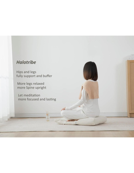 Cojín de Meditación 2 en 1 Halotribe Almohada y Zabuton 50x70cm Cojín de Meditación 2 en 1 Halotribe Almohada y Zabuton 50x70cm