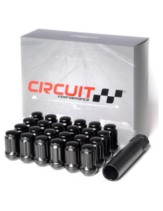 Tuercas Spline Tuner Circuit Performance 12x1.25 Negras 24pc
