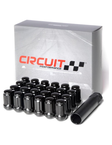 Tuercas Spline Tuner Circuit Performance 12x1.25 Negras 24pc