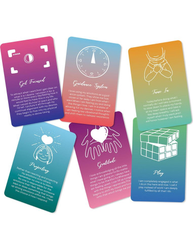 Tarjetas de Afirmaciones Positivas A ART-ZONE 52 Pcs 9.7x6 cm