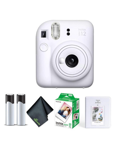 Cámara Instantánea Fujifilm Instax Mini 12 Arcilla Blanca + 20 Hojas