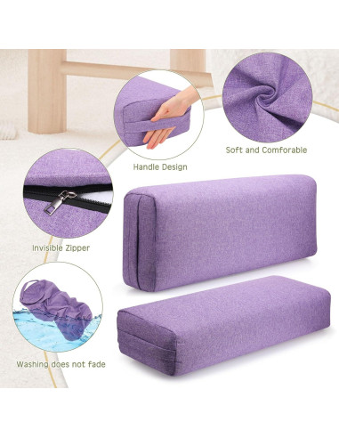 Suzile 3 Almohadas de Yoga Rectangulares 63.5x22.9x12.7cm