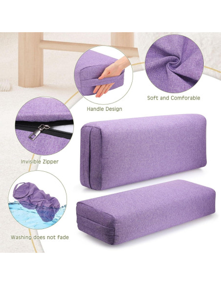 Suzile 3 Almohadas de Yoga Rectangulares 63.5x22.9x12.7cm Suzile 3 Almohadas de Yoga Rectangulares 63.5x22.9x12.7cm