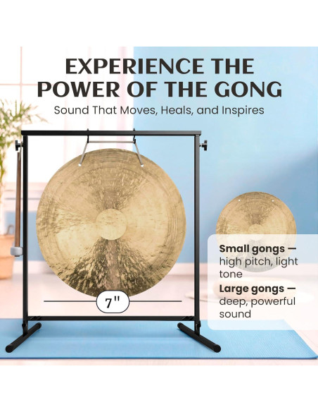 Gong de Viento Chino Hecho a Mano 18 cm - Sonido Profundo Gong de Viento Chino Hecho a Mano 18 cm - Sonido Profundo