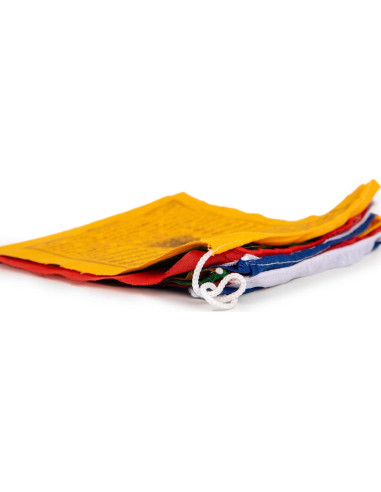 Banderas de Oración Tibetanas 10 Piezas Hechas a Mano Nepal