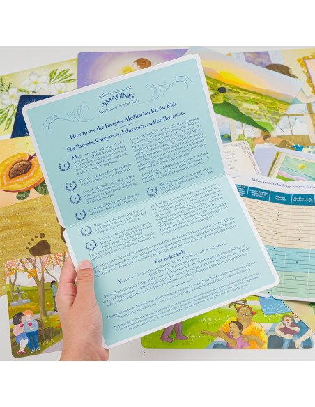 Kit de Meditación Imagine para Niños - Mindfulness 24 Tarjetas Kit de Meditación Imagine para Niños - Mindfulness 24 Tarjetas