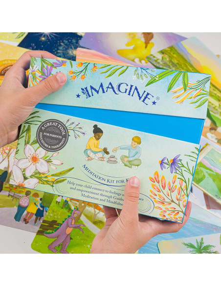Kit de Meditación Imagine para Niños - Mindfulness 24 Tarjetas Kit de Meditación Imagine para Niños - Mindfulness 24 Tarjetas