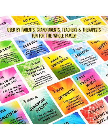Tarjetas de Afirmaciones Positivas para Niños - Porque Soy Feliz
