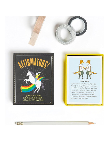 Affirmators! 50 Affirmation Cards Deck to Help You Help Yourself - Without the Self-Helpy-Ness! Affirmators! 50 Affirmation Cards Deck to Help You Help Yourself - Without the Self-Helpy-Ness!