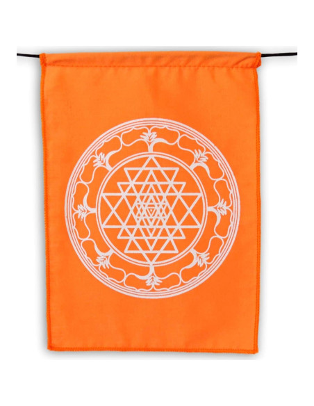 Banderas de Oración Arcoíris Geometría Sagrada 23x30 cm Banderas de Oración Arcoíris Geometría Sagrada 23x30 cm