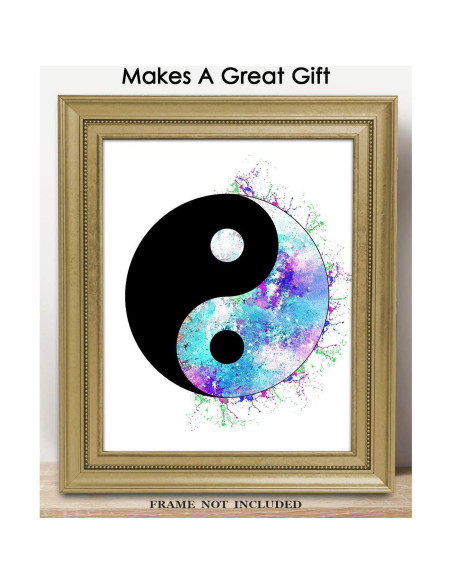 Póster de Arte Yin y Yang Zen 20x25 cm - Decoración Espiritual Póster de Arte Yin y Yang Zen 20x25 cm - Decoración Espiritual