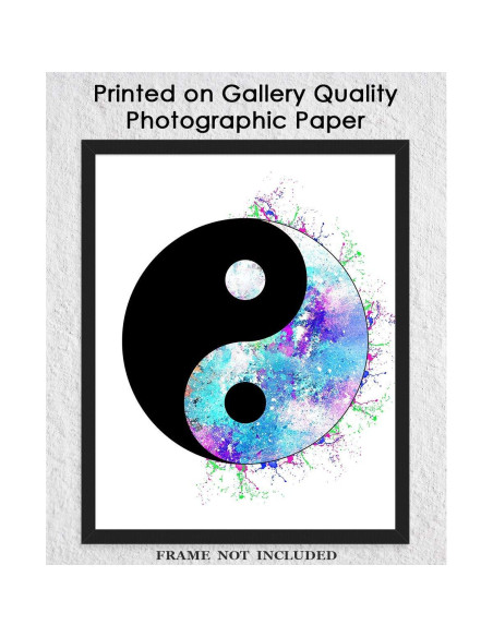 Póster de Arte Yin y Yang Zen 20x25 cm - Decoración Espiritual Póster de Arte Yin y Yang Zen 20x25 cm - Decoración Espiritual