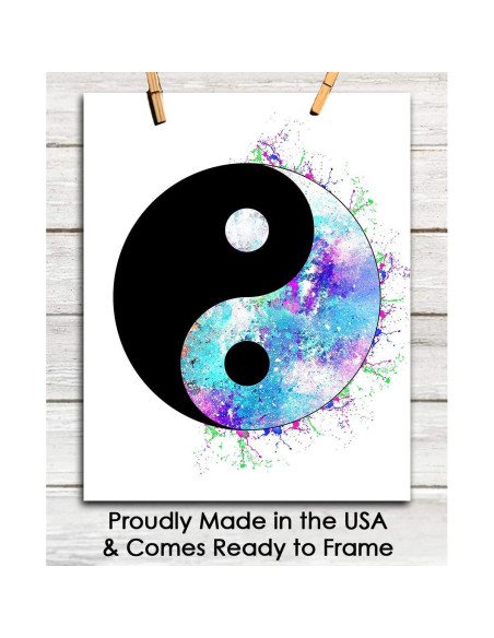 Póster de Arte Yin y Yang Zen 20x25 cm - Decoración Espiritual Póster de Arte Yin y Yang Zen 20x25 cm - Decoración Espiritual