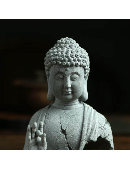 Estatua de Buda Meditativa Sdeetesamjun 11.4x8.9x17.8cm Feng Shui Estatua de Buda Meditativa Sdeetesamjun 11.4x8.9x17.8cm Feng Shui