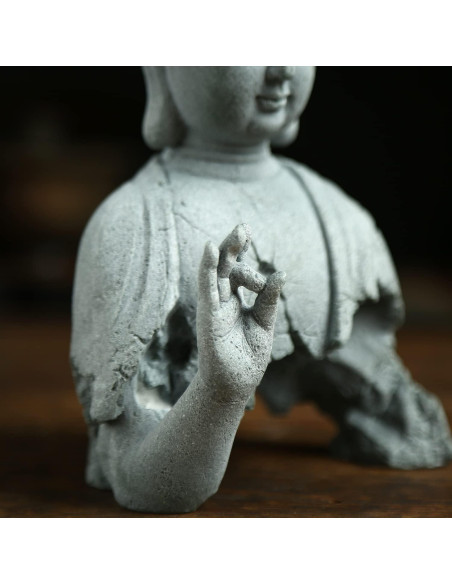 Estatua de Buda Meditativa Sdeetesamjun 11.4x8.9x17.8cm Feng Shui Estatua de Buda Meditativa Sdeetesamjun 11.4x8.9x17.8cm Feng Shui