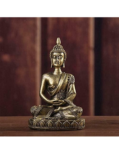 Estatua de Buda Tailandés Pequeña de Arenisca 11 cm Decoración