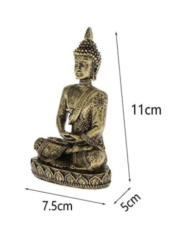 Estatua de Buda Tailandés Pequeña de Arenisca 11 cm Decoración